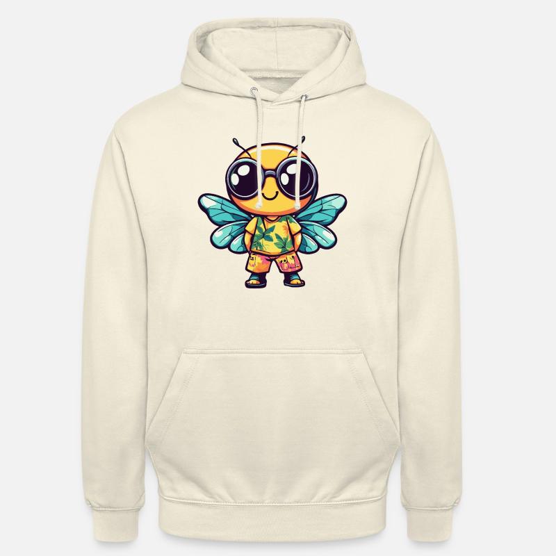 Libelle Comic Urlaub - Unisex Hoodie - Vanille-Milchshake