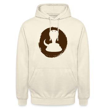 Snake Cobra Rattlesnake - Unisex Hoodie - vanilla - Front - Alina (178cm) & Michal (187cm)