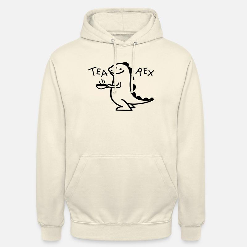 Dino als Tea Rex (b) - Unisex Hoodie - Vanille-Milchshake