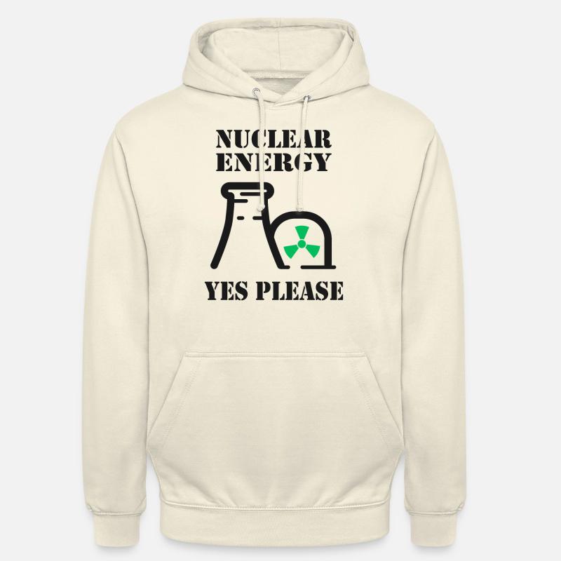 Kernenergie, Ja bitte, Atomkraft - Unisex Hoodie - Vanille-Milchshake