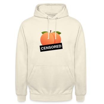 Nackte Pfirsich - Unisex Hoodie - Vanille-Milchshake - Vorne - Alina (178cm) & Michal (187cm)