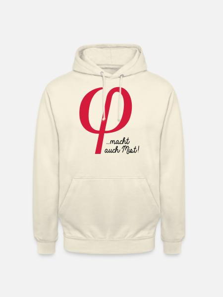 klein phi macht auch Mist - Unisex Hoodie - vanilla