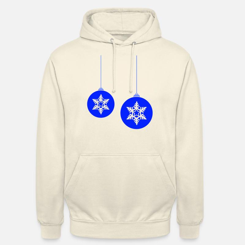 Weihnachtskugeln Stern - Unisex Hoodie - Vanille-Milchshake