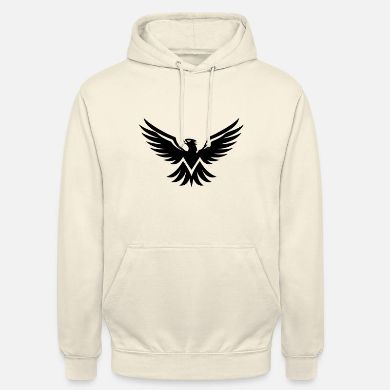 Aigle Tête d’aigle - Sweat-shirt à capuche unisexe - vanille