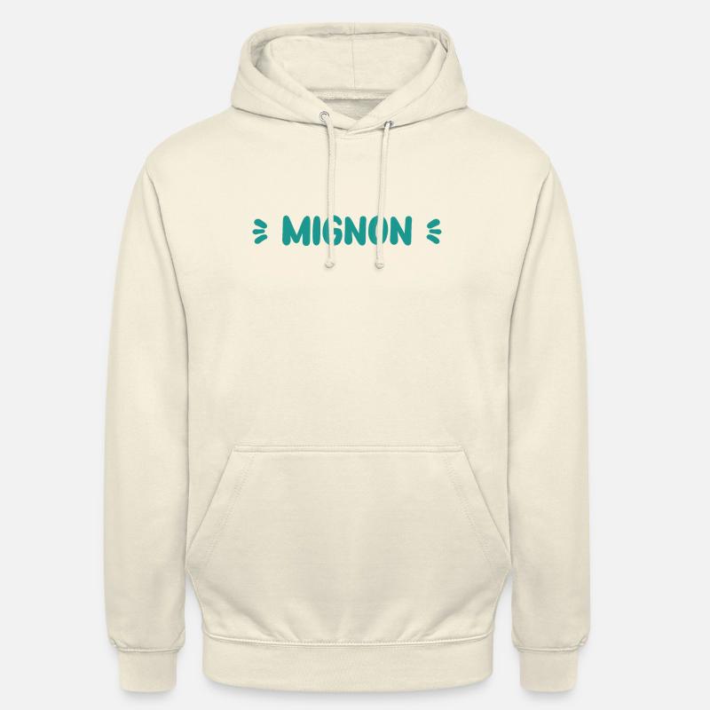 Mignon - Sweat-shirt à capuche unisexe - vanille