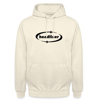 Ich bin der Headliner – Festival Main Act Tee - Unisex Hoodie - Vanille-Milchshake - Vorne - Alina (178cm) & Michal (187cm)