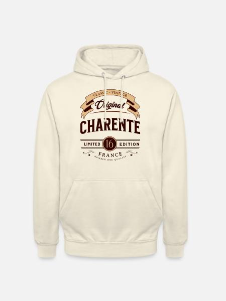 Vintage Charente Département France - Unisex Hoodie - vanilla