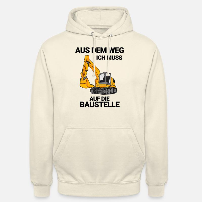 Baustelle Bagger Baggerfahrer Geschenk - Unisex Hoodie - Vanille-Milchshake