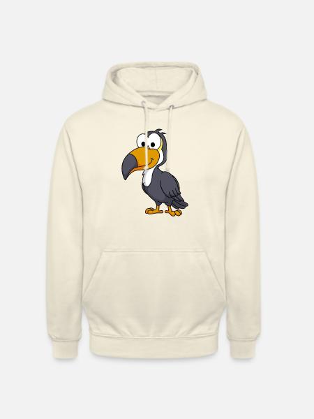 Tukan Comic Animal - Unisex Hoodie - vanilla