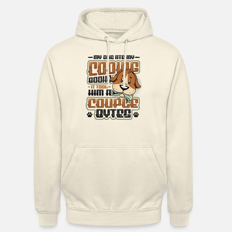 Dog Bytes Code Programmation de blagues informatiques Sweat-shirt à capuche unisexe