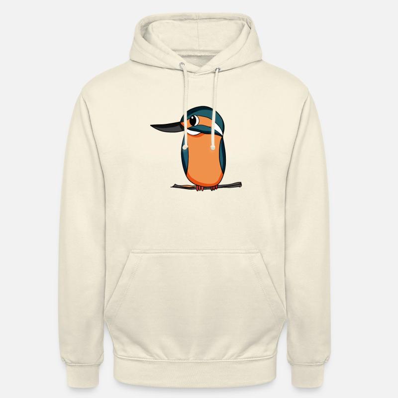Eisvogel Blauer Vogel - Unisex Hoodie - Vanille-Milchshake