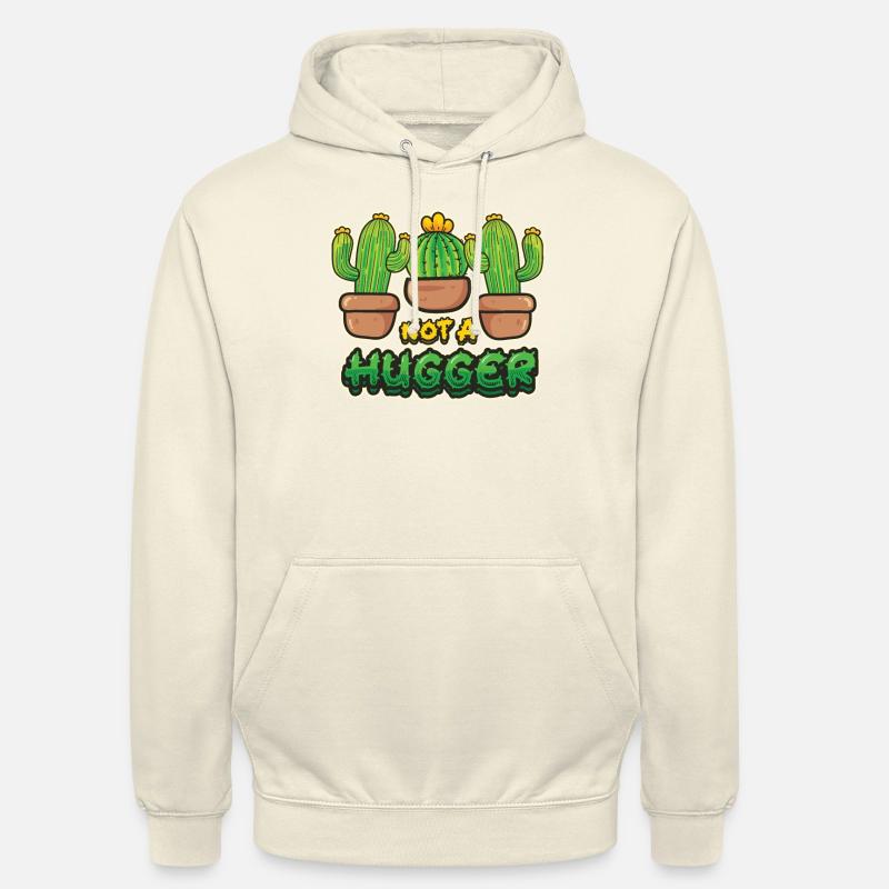 Pas de cactus étreint - Sweat-shirt à capuche unisexe - vanille