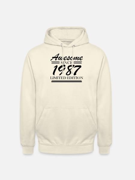 1987 - Born 1987 - Unisex Hoodie - vanilla
