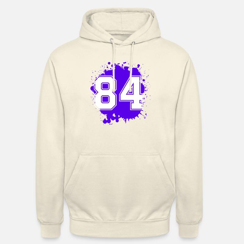84 Zahl Klecks - Unisex Hoodie - Vanille-Milchshake