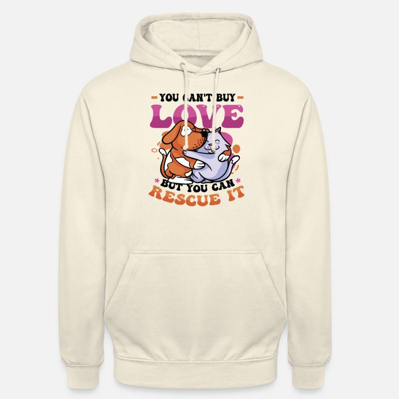 Love cannot be bought. - Unisex Hoodie - vanilla