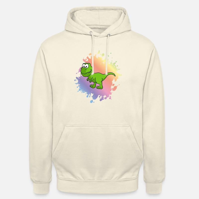 Dinosaurier T-Rex Comic - Unisex Hoodie - Vanille-Milchshake