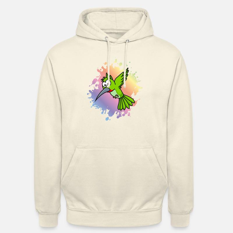 Kolibri Comic Tier - Unisex Hoodie - Vanille-Milchshake