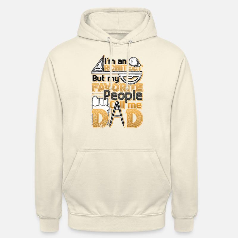 Je suis architecte - Sweat-shirt à capuche unisexe - vanille