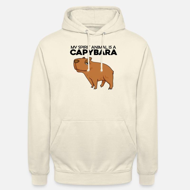 Capybara Capybara Cadeau - Sweat-shirt à capuche unisexe - vanille