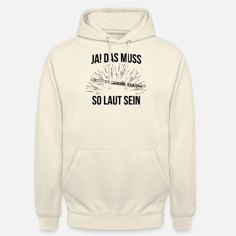 Querflöte Querflötenspieler Querflötist - Unisex Hoodie - Vanille-Milchshake
