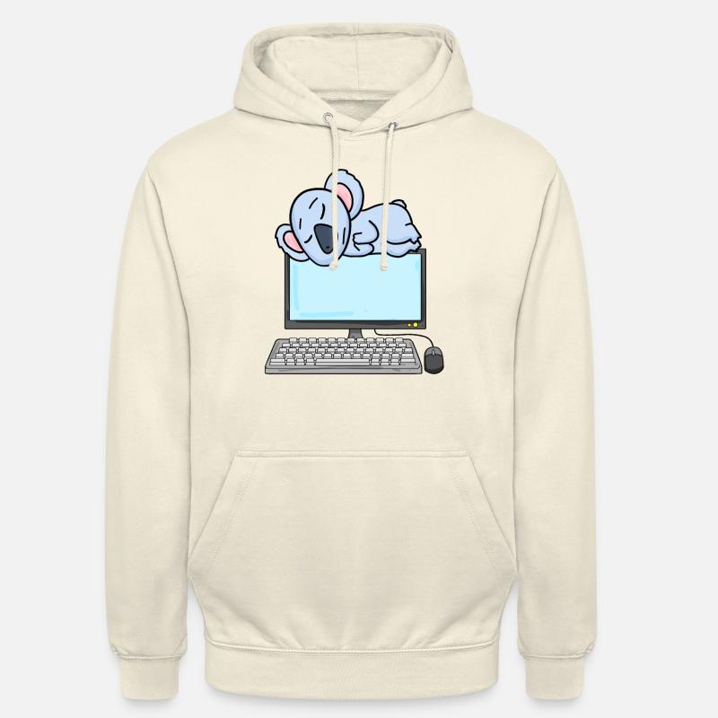 Koala Computer Nerd Programmeur Cadeau - Sweat-shirt à capuche unisexe - vanille