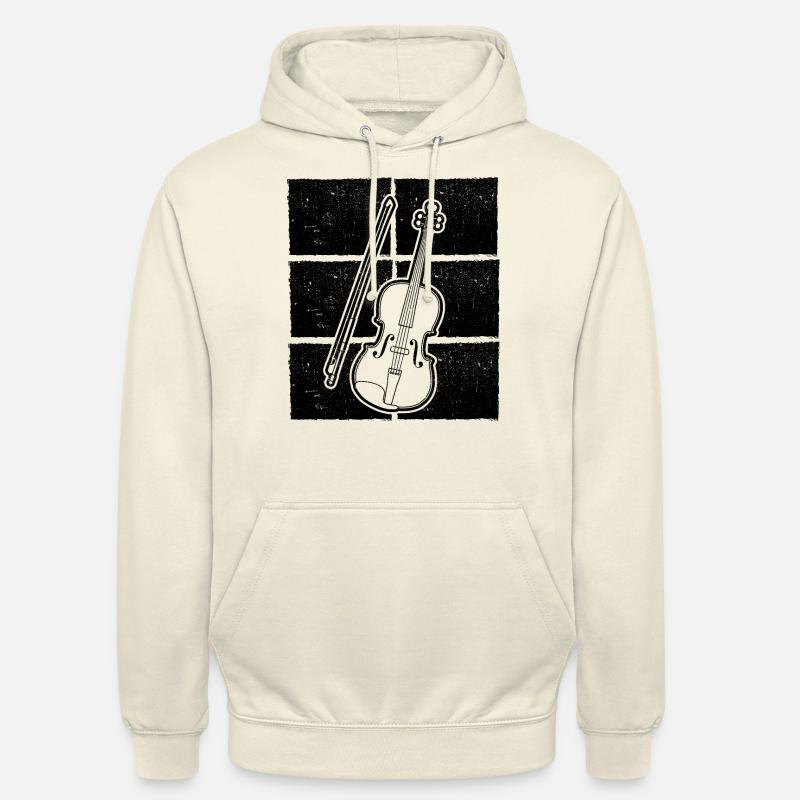 Violon Violoniste Violoniste - Sweat-shirt à capuche unisexe - vanille