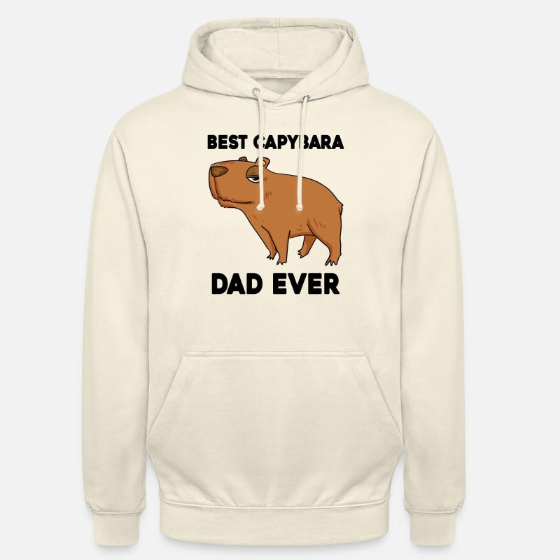 Capybara Père Capybara - Sweat-shirt à capuche unisexe - vanille