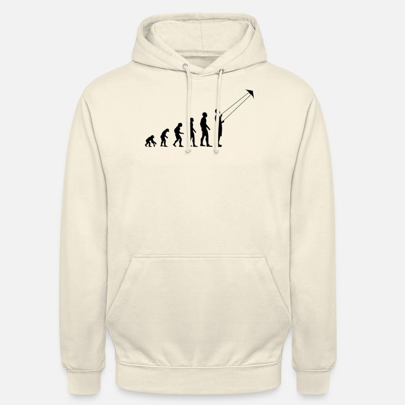 Drachenfliegen Evolution Drachensteigen Geschenk - Unisex Hoodie - Vanille-Milchshake