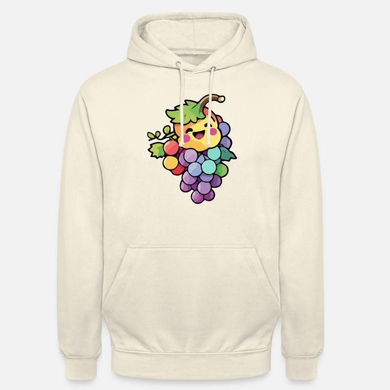 Weintrauben Comic - Unisex Hoodie - Vanille-Milchshake