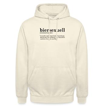 biersexuell - sexuelle und körperliche Anziehung - Unisex Hoodie - Vanille-Milchshake - Vorne - Alina (178cm) & Michal (187cm)