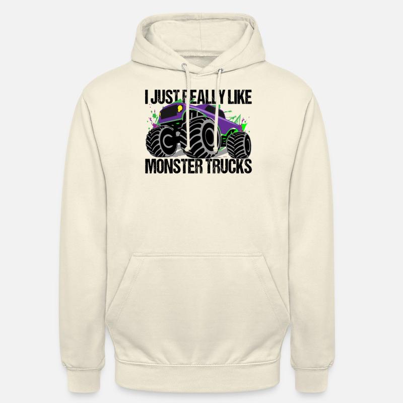Monstertruck Farbexplosion Dynamik - Unisex Hoodie - Vanille-Milchshake