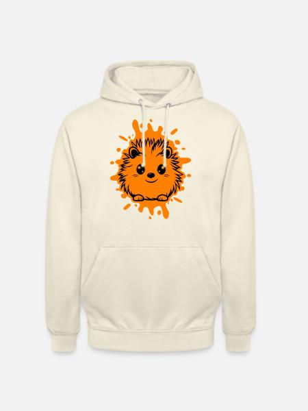 Hérisson, Animal, Bébé - Sweat-shirt à capuche unisexe - vanille