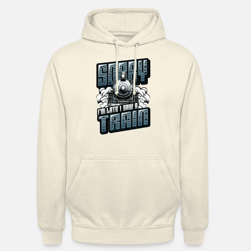 Trainspotting Train Lovers Trains - Sweat-shirt à capuche unisexe - vanille