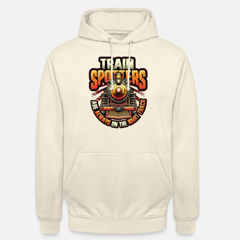 Trainspotting Train Lovers Trains - Sweat-shirt à capuche unisexe - vanille