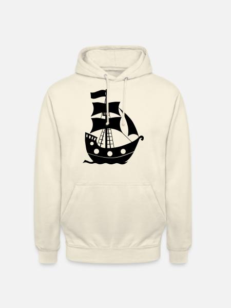 Pirate ship - Unisex Hoodie - vanilla