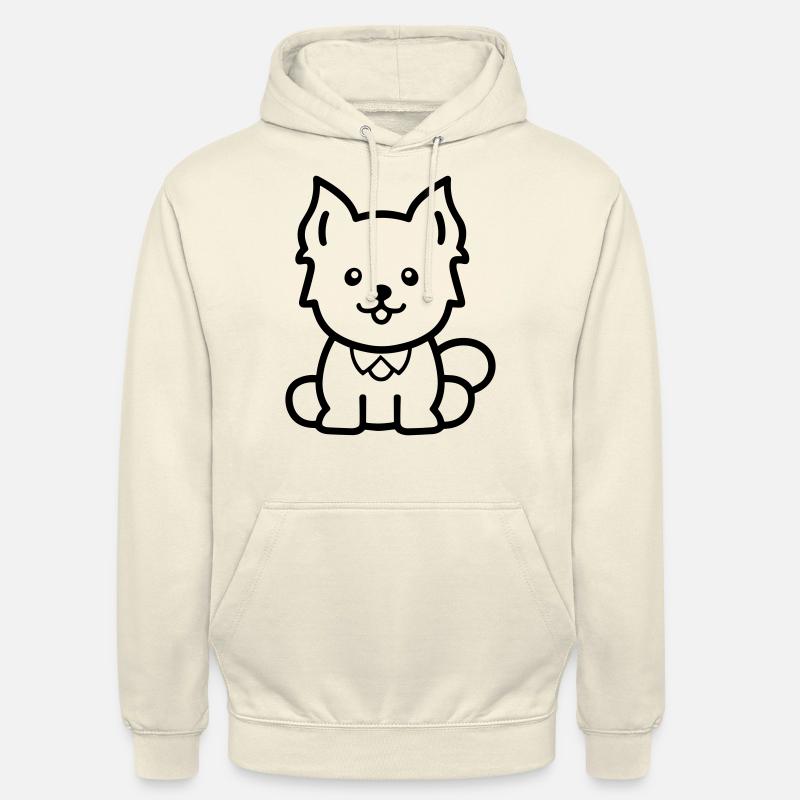 Chien - Sweat-shirt à capuche unisexe - vanille