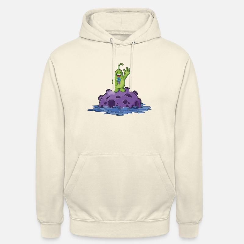 Süßes Comic Alien - Unisex Hoodie - Vanille-Milchshake