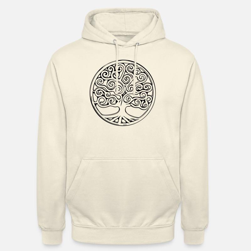 Arbre de vie Mandala Esprit - Sweat-shirt à capuche unisexe - vanille