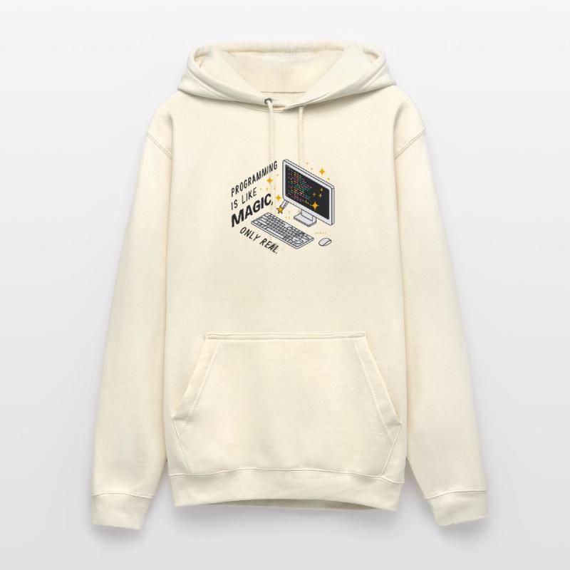 Programming is like magic, only real. Unisex Hoodie