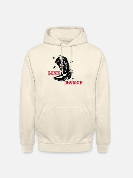 LINE DANCE BOOTS - Unisex Hoodie - vanilla