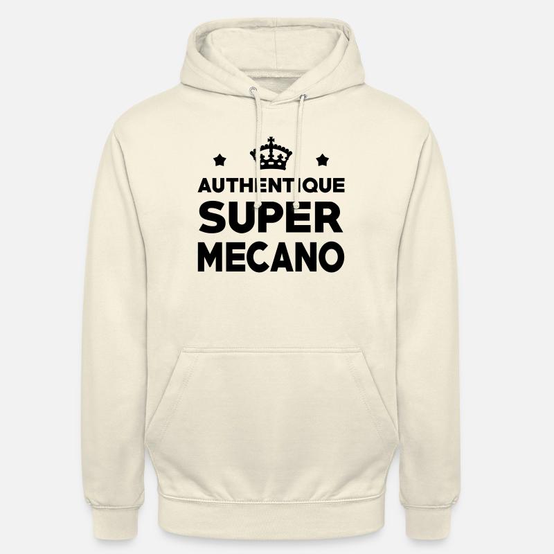Authentique Super Mécano - Sweat-shirt à capuche unisexe - vanille