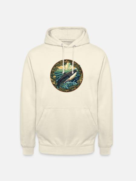 Whale - Unisex Hoodie - vanilla