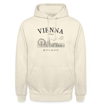 Vienna - Austria - Alps - Vienna - Travel - Unisex Hoodie - vanilla - Front - Alina (178cm) & Michal (187cm)