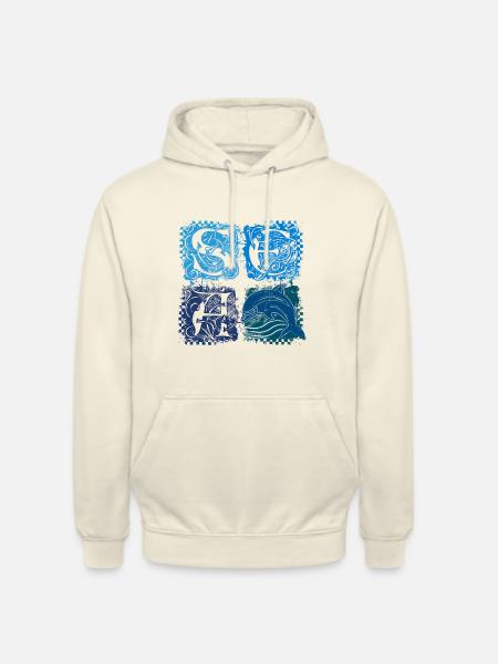 Squares (SEA) - Unisex Hoodie - vanilla