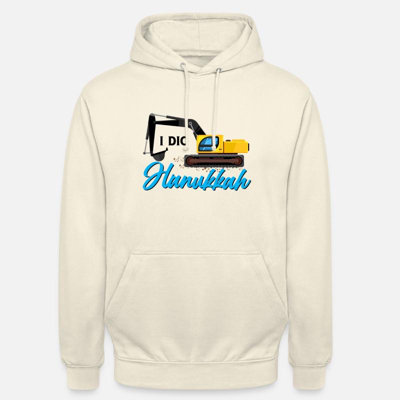 Hanoukka Hanoukka Hanoukka - Sweat-shirt à capuche unisexe - vanille