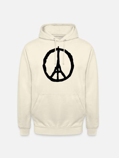 peace paris - Unisex Hoodie - Vanille-Milchshake