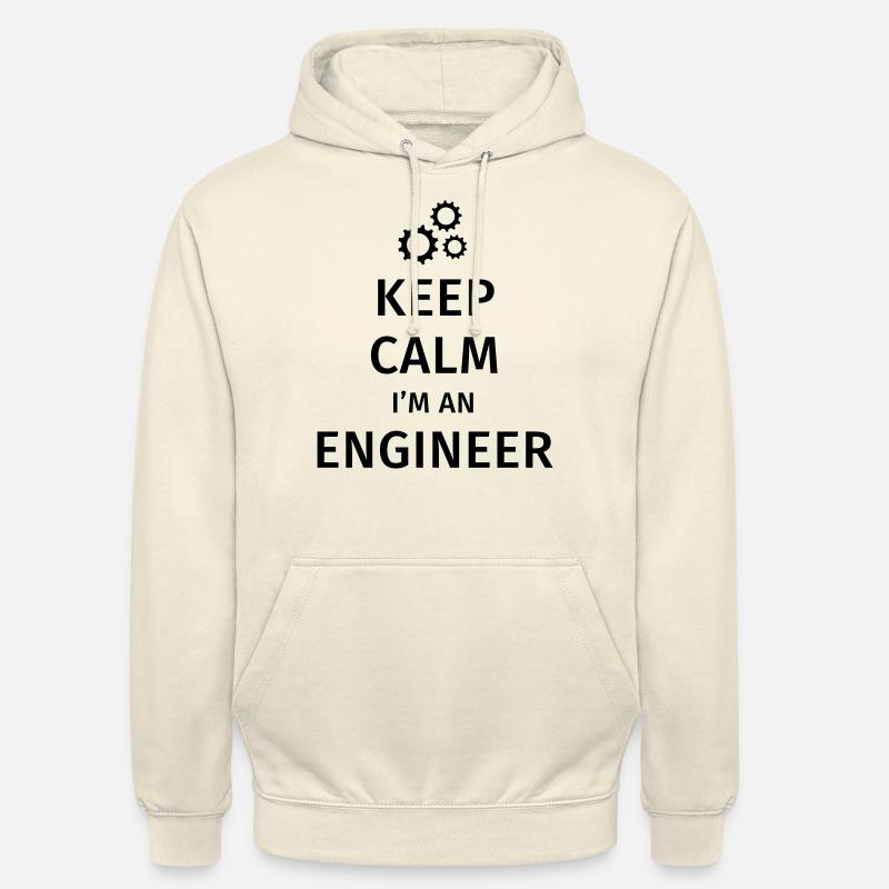Keep Calm I'm an Engineer - Sweat-shirt à capuche unisexe - vanille