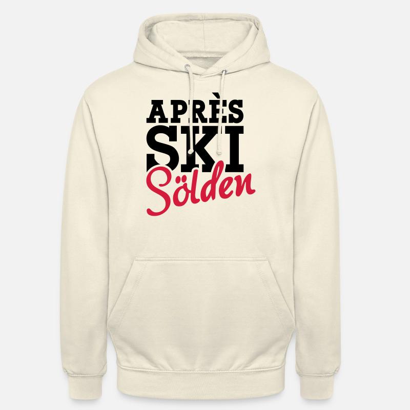 Apres Ski Sölden - Sweat-shirt à capuche unisexe - vanille