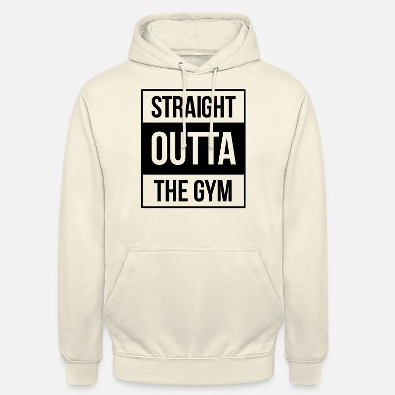 straight outta the gym - Sudadera con capucha unisex - batido de vainilla