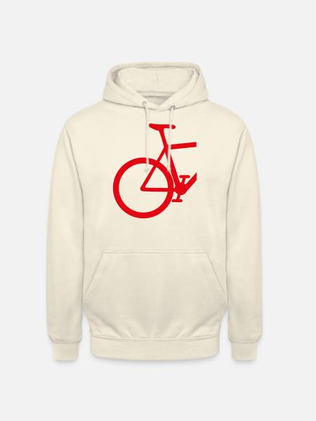 Rennrad rear - Unisex Hoodie - Vanille-Milchshake